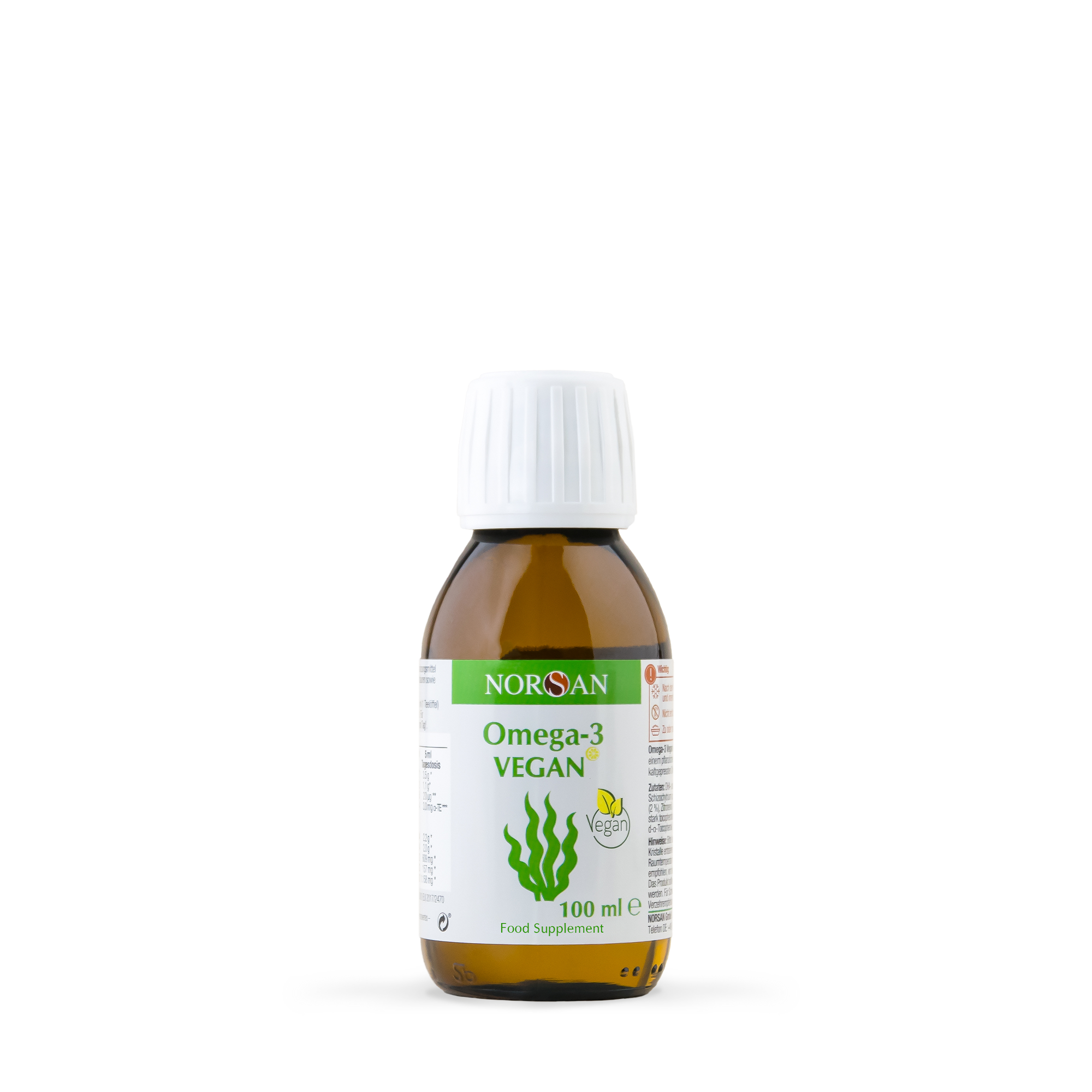 Norsan Omega-3 VEGAN Oil, 100mL (609 mg EPA + 1158 mg DHA)