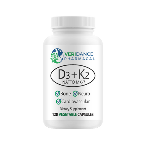 D3 + K2, 10000IU 250 micrograms Vitamin D3 plus Vitamin K2, 120 soft vegetable capsules