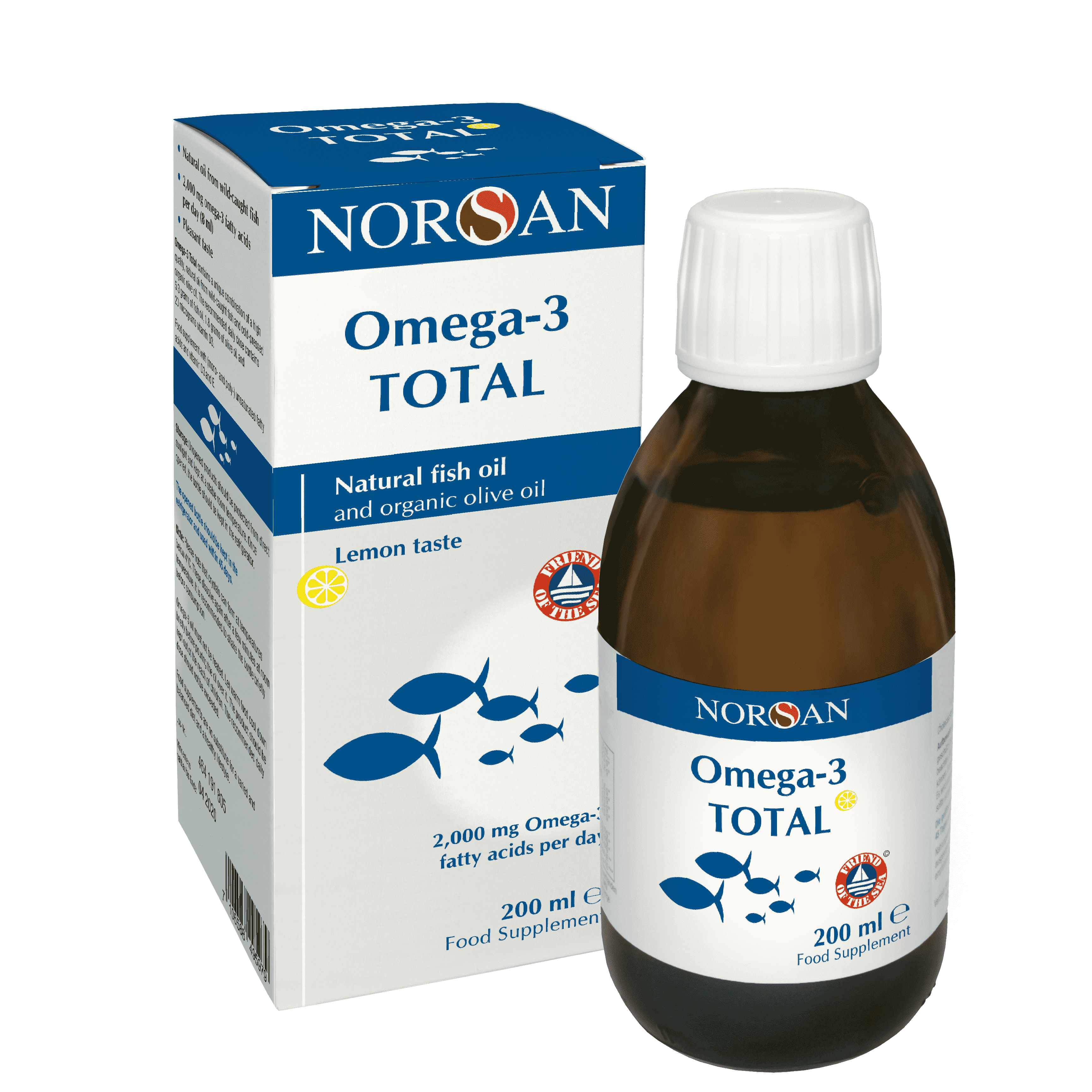Norsan Omega-3 Total Natural Fish Oil (Lemon Taste) 200ml