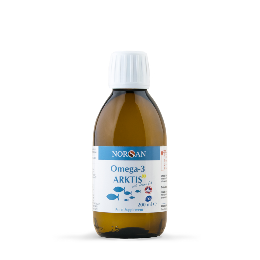 Norsan ARKTIS Cod Liver Oil, Omega-3 EPA 750 mg, DHA 975 mg, Natural Fish Oil, 200 mL
